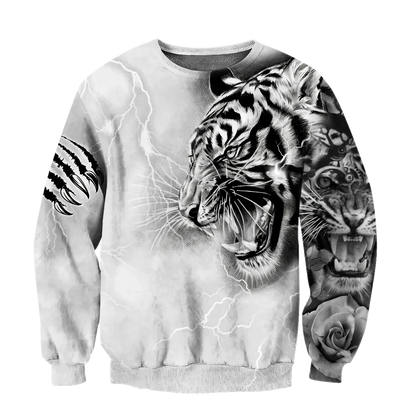 Tiger Tattoo Lightning All Over Printed Unisex Shirt