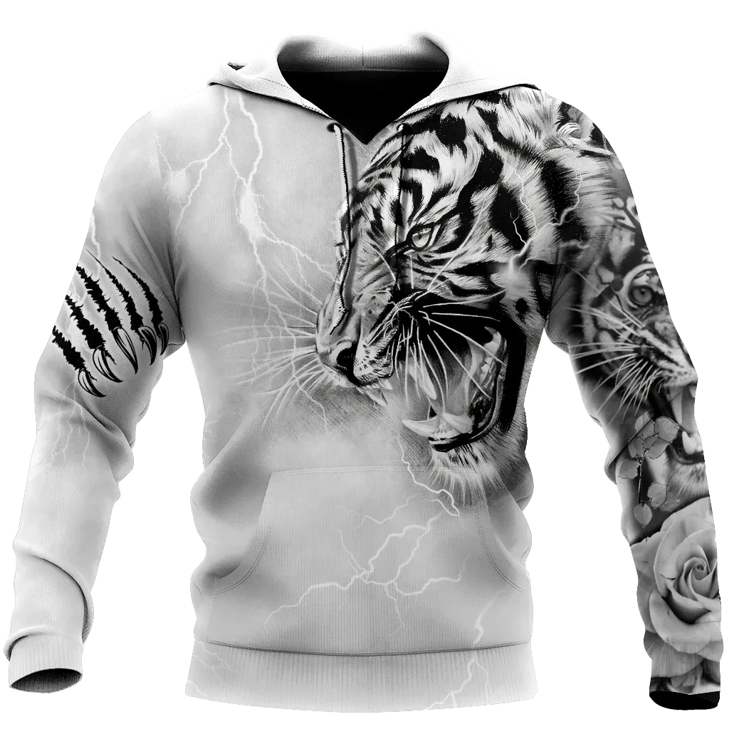 Tiger Tattoo Lightning All Over Printed Unisex Shirt
