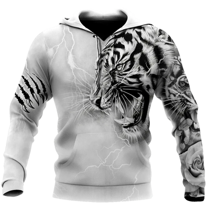 Tiger Tattoo Lightning All Over Printed Unisex Shirt