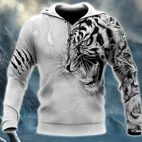 Tiger Tattoo Lightning All Over Printed Unisex Shirt