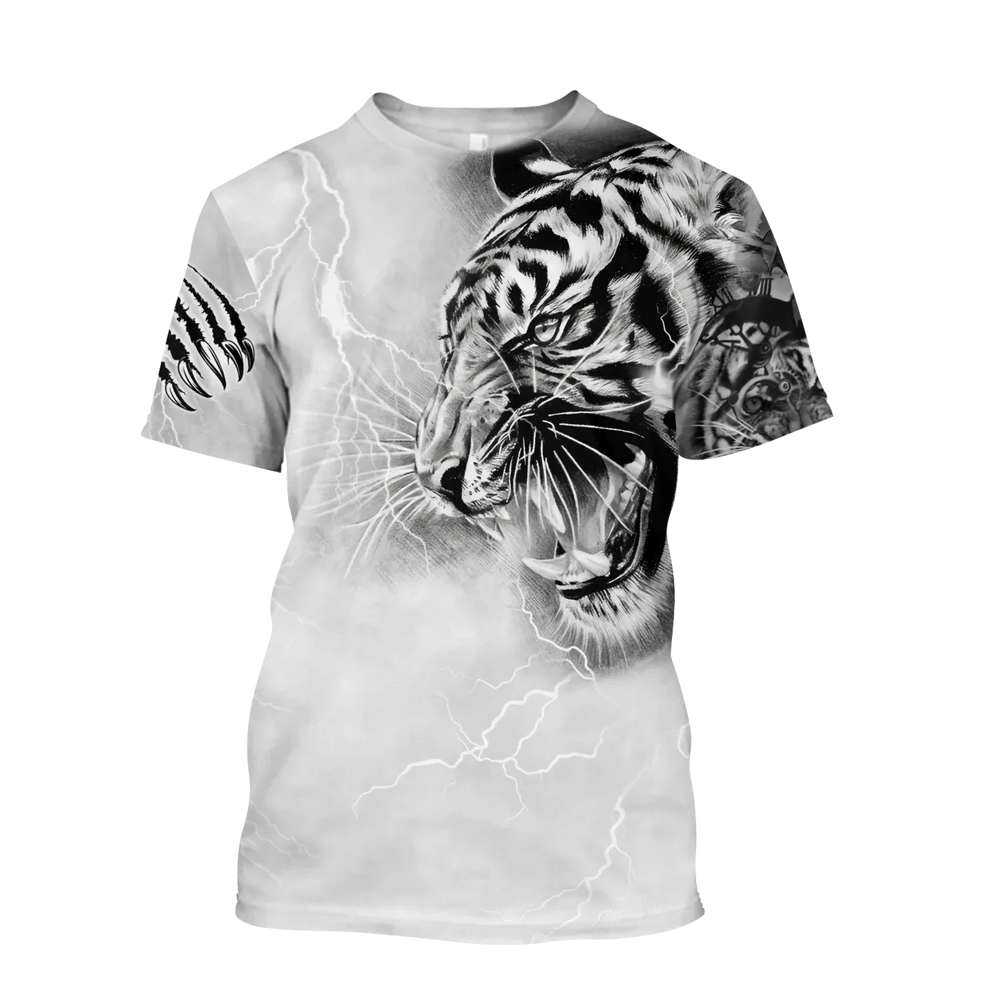 Tiger Tattoo Lightning All Over Printed Unisex Shirt