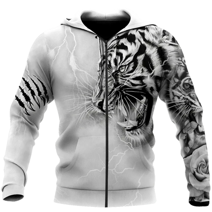 Tiger Tattoo Lightning All Over Printed Unisex Shirt