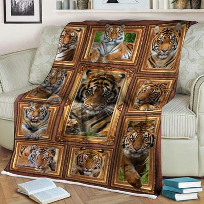 Tiger Q2 3D Fleece Blanket