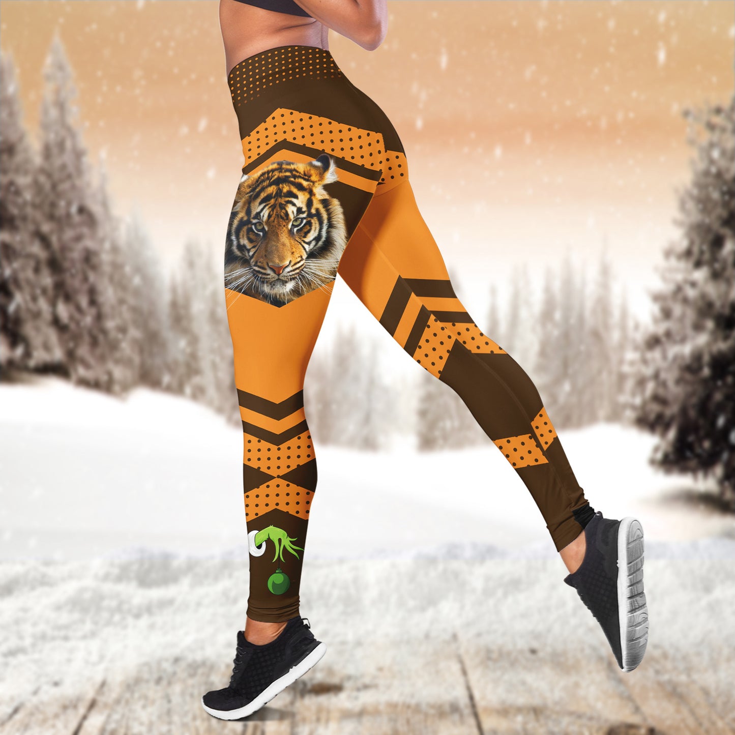 Merry Tigermas Leggings and Hoodie Set