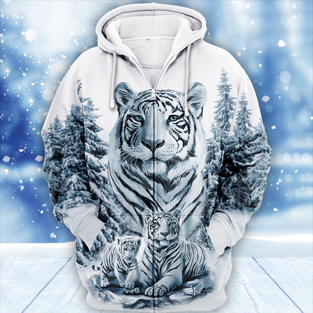 Tiger Winter Art All Over Printed Unisex Shirt - Hoodie P161203