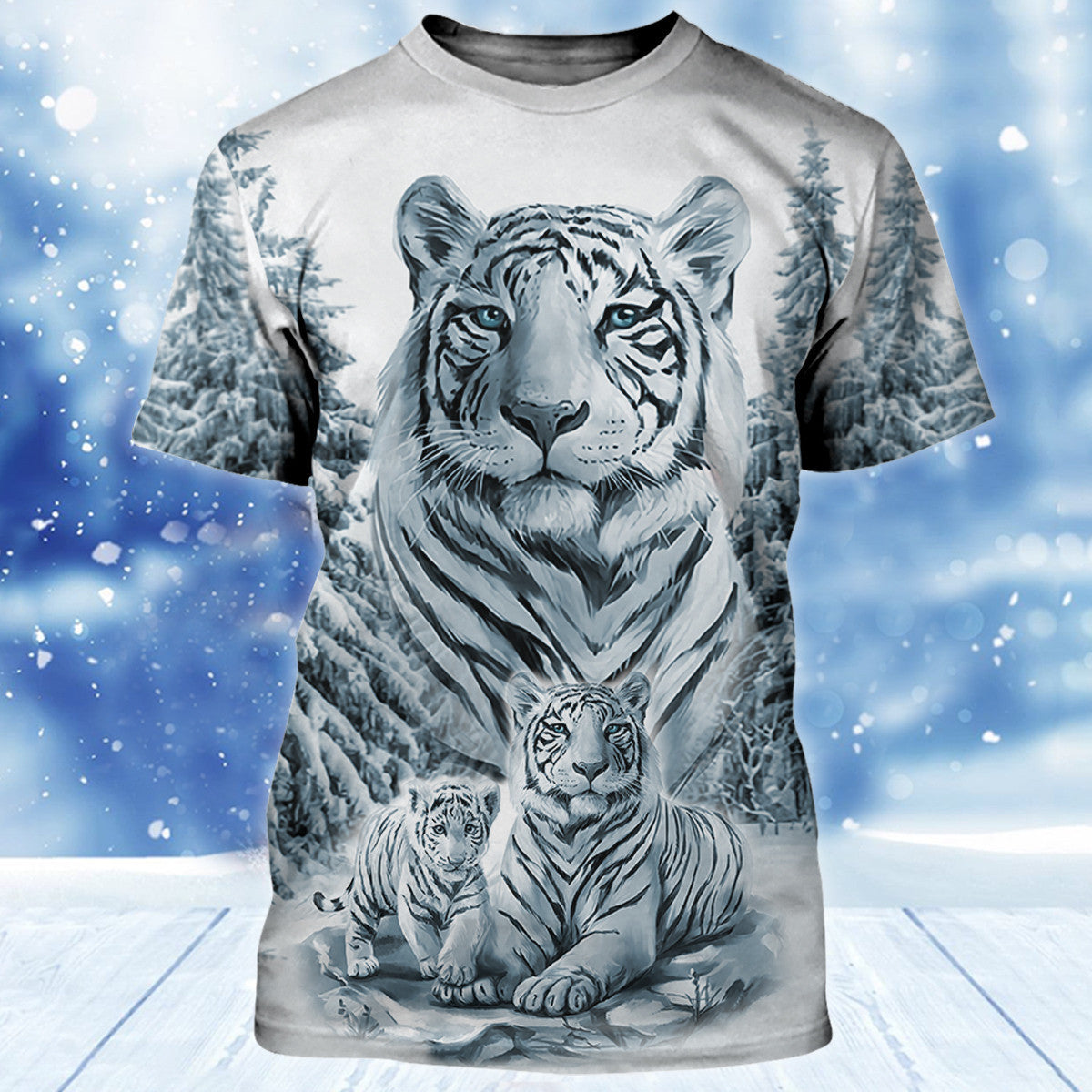 Tiger Winter Art All Over Printed Unisex Shirt - Hoodie P161203