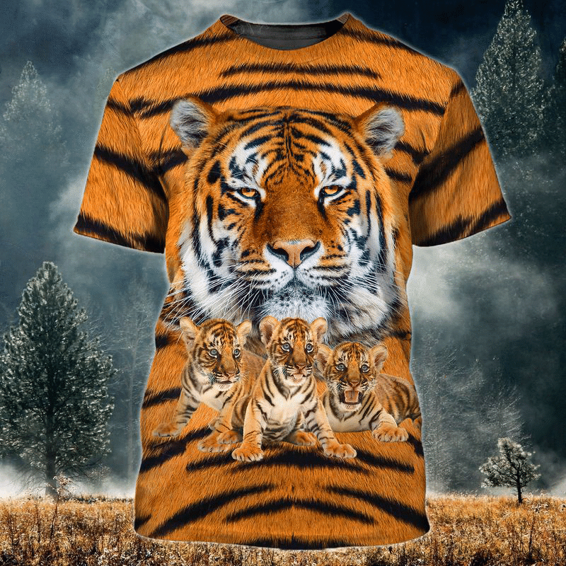 Tiger Family Q2 All Over Printed Unisex Shirt
