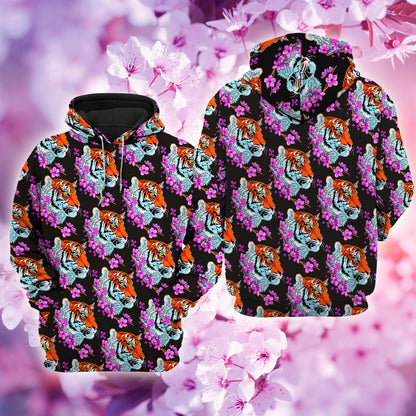 Tiger Sakura All Over Printed Unisex Shirt
