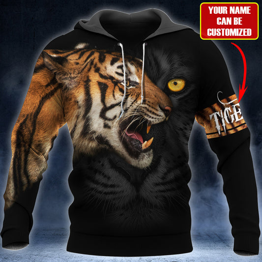 Personalized Name Tiger Eyes All Over Printed Unisex Shirt