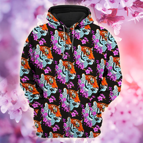 Tiger Sakura All Over Printed Unisex Shirt