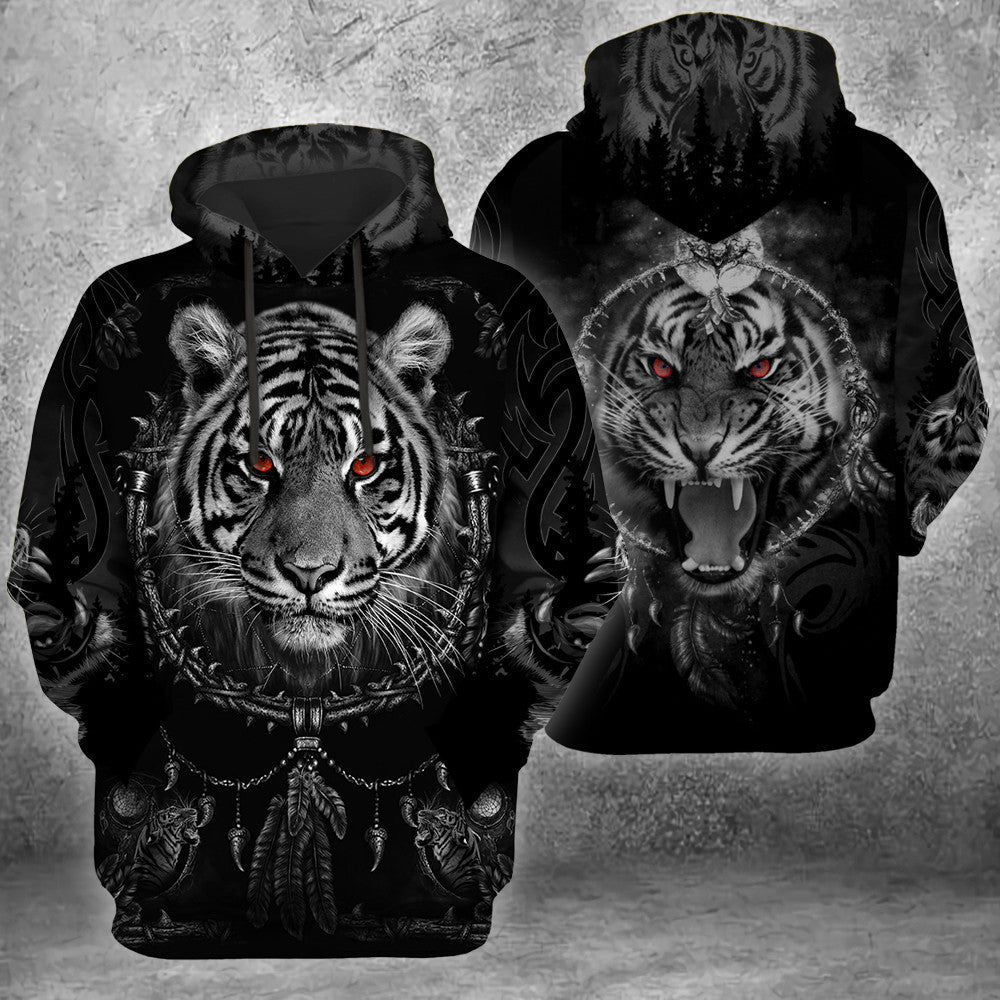 Tiger Tattoo Pattern All Over Printed Unisex Shirt