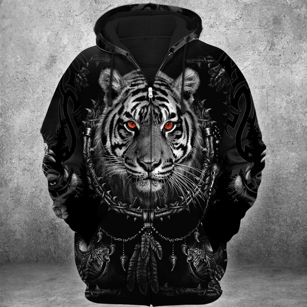 Tiger Tattoo Pattern All Over Printed Unisex Shirt