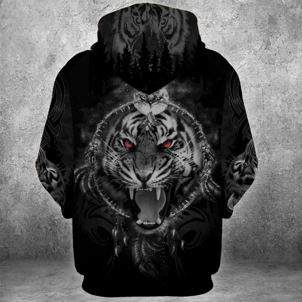Tiger Tattoo Pattern All Over Printed Unisex Shirt