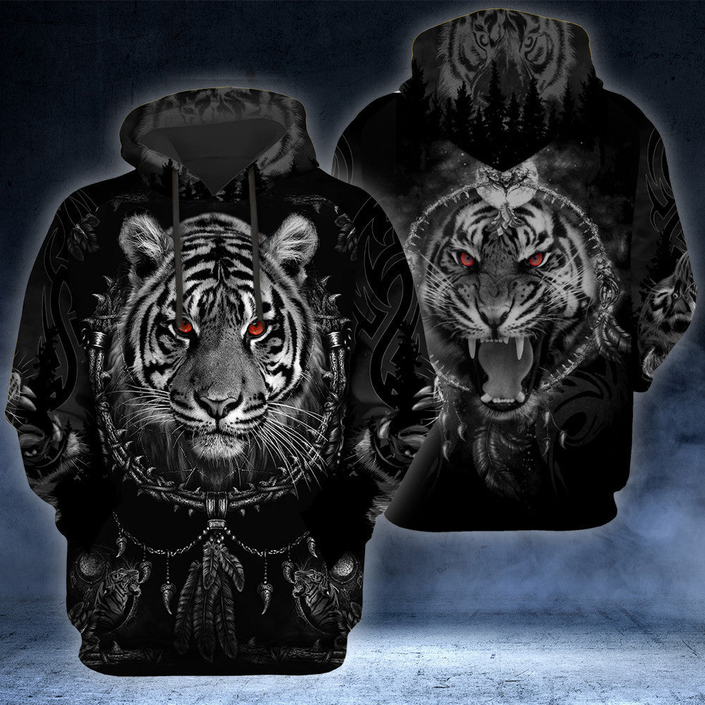 Tiger Tattoo Pattern All Over Printed Unisex Shirt