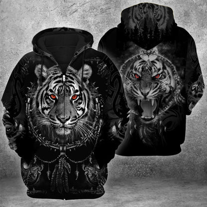 Tiger Tattoo Pattern All Over Printed Unisex Shirt