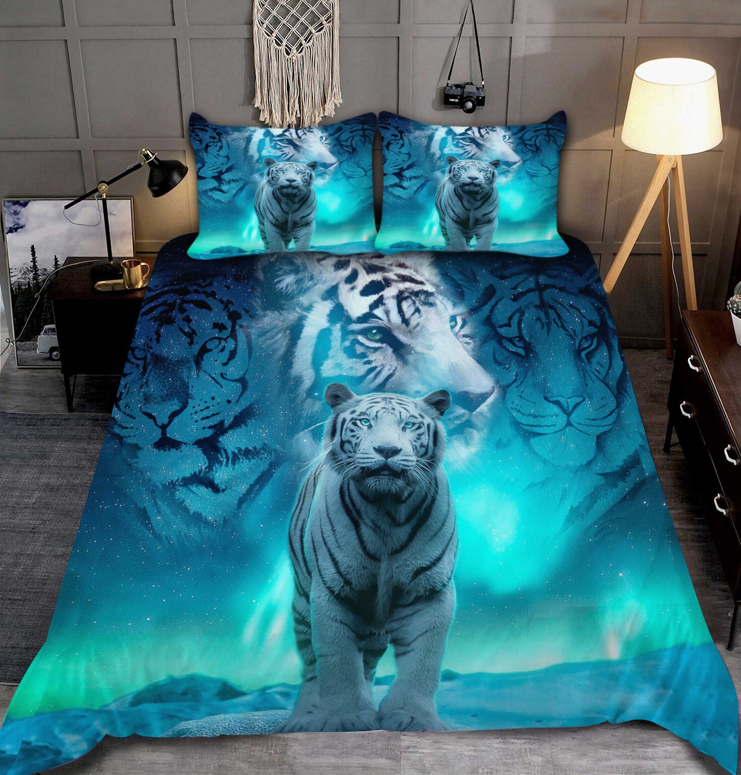 Tiger Art All Over Printed Bedding Set P281202A