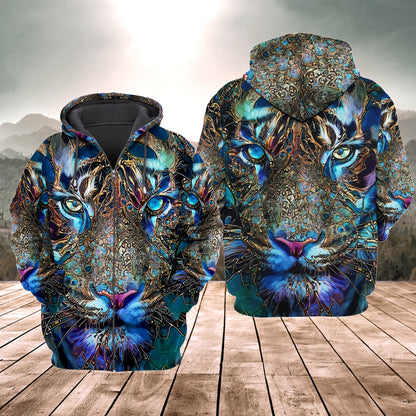 Tiger Face Art Q2 All Over Printed Unisex Shirt