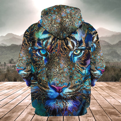 Tiger Face Art Q2 All Over Printed Unisex Shirt