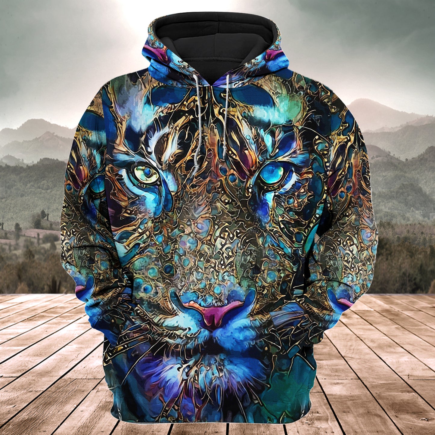 Tiger Face Art Q2 All Over Printed Unisex Shirt