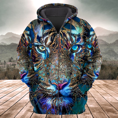 Tiger Face Art Q2 All Over Printed Unisex Shirt