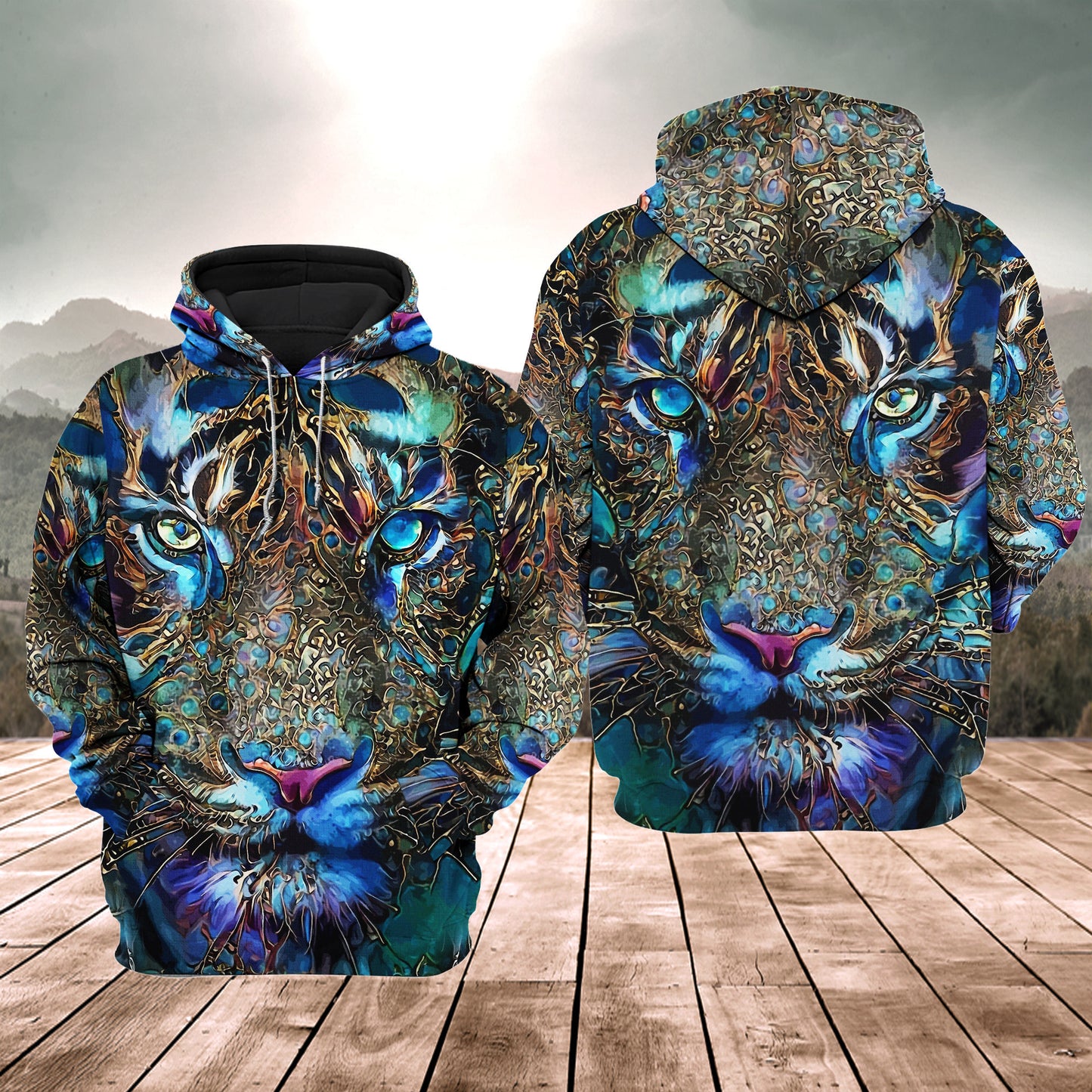 Tiger Face Art Q2 All Over Printed Unisex Shirt