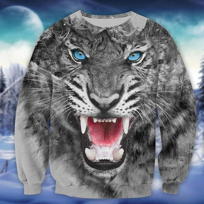 Cool Tiger Face All Over Printed Unisex Shirt