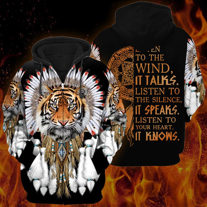 Tiger Native American All Over Printed Unisex Shirt Q120108