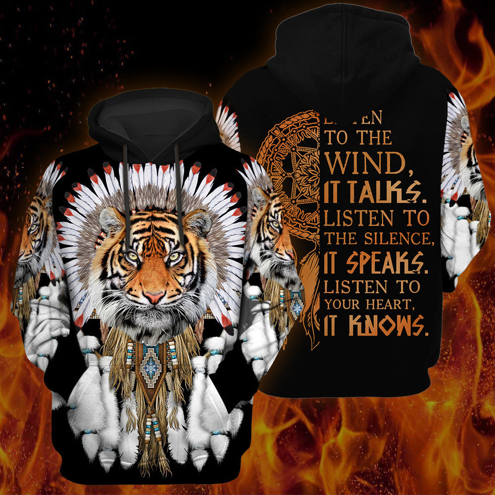 Tiger Native American All Over Printed Unisex Shirt Q120108