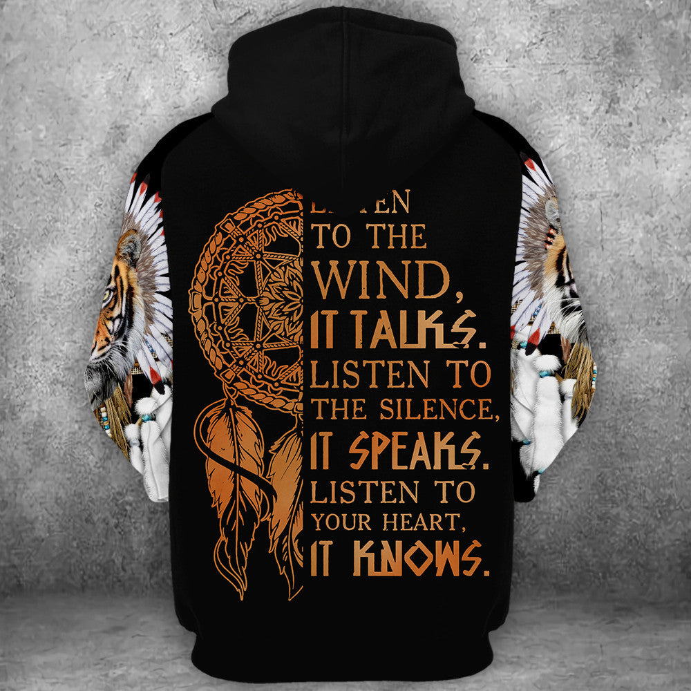 Tiger Native American All Over Printed Unisex Shirt Q120108