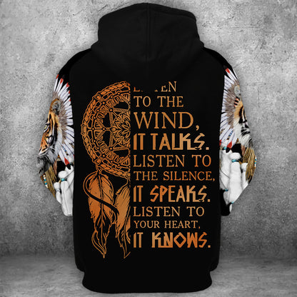 Tiger Native American All Over Printed Unisex Shirt Q120108