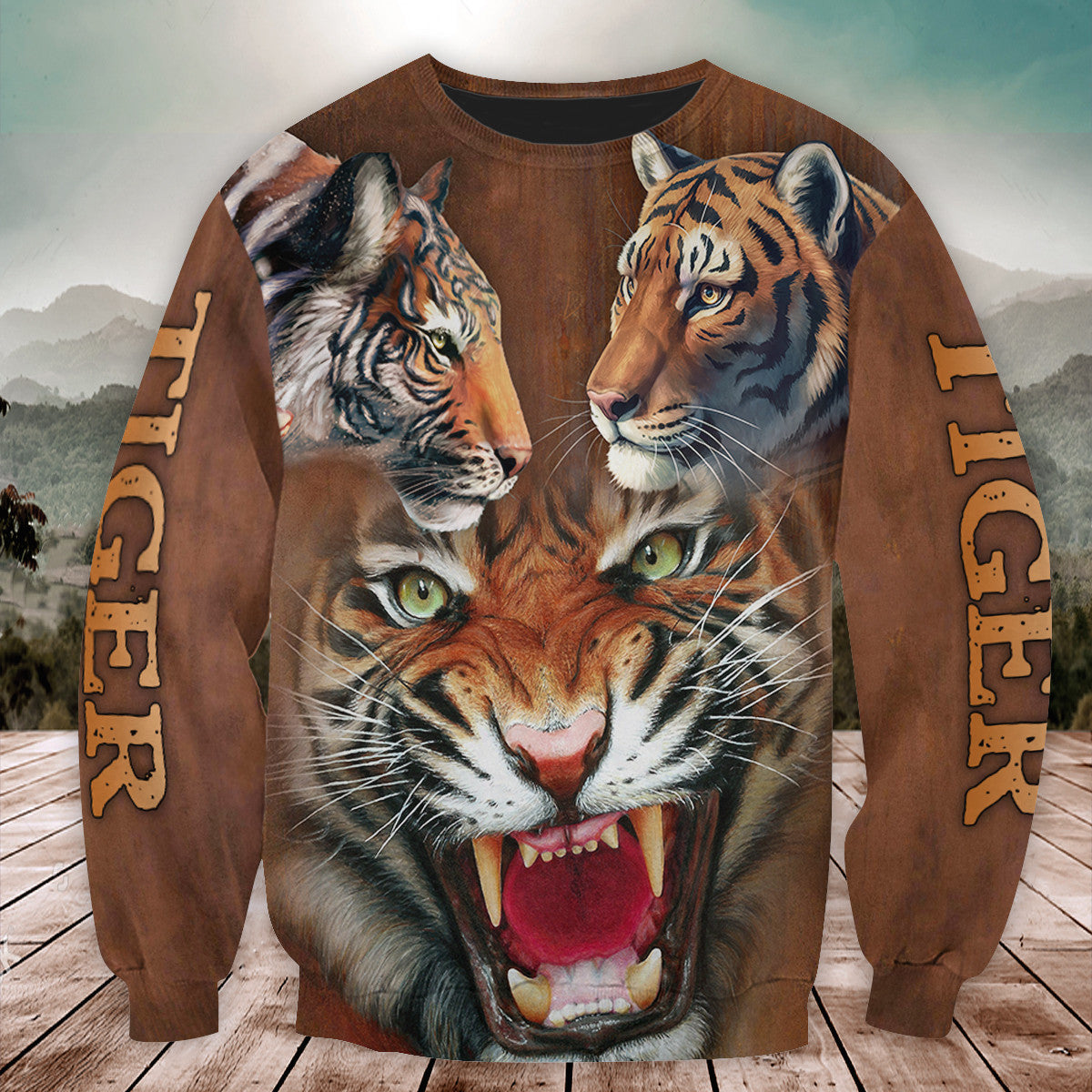 Tiger Art 3D All Over Printed Unisex Shirt