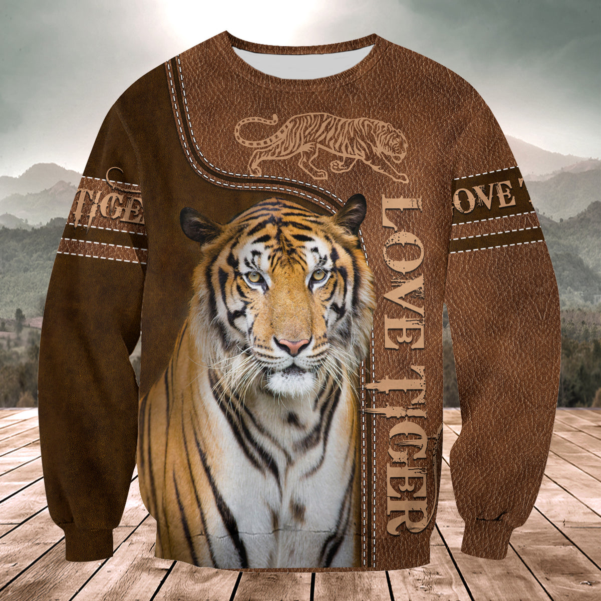 Love Cool Tiger All Over Printed Unisex Shirt Q150203