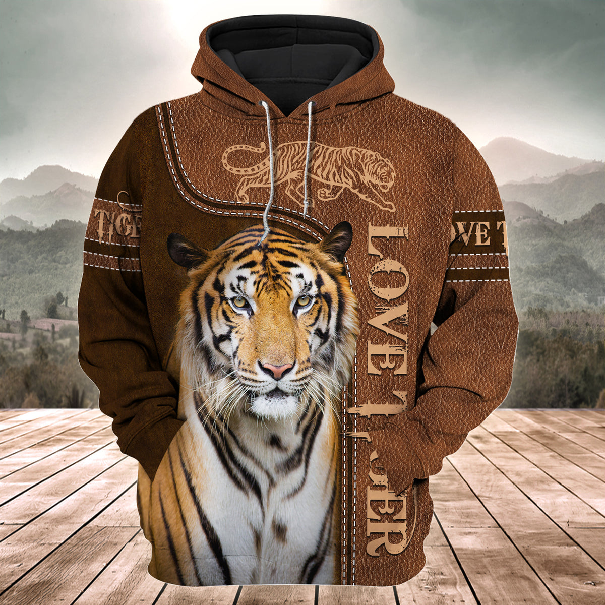 Love Cool Tiger All Over Printed Unisex Shirt Q150203