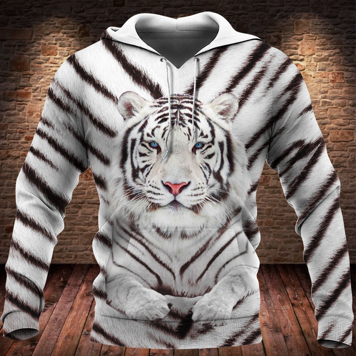 White Tiger 3D All Over Printed Unisex Shirt