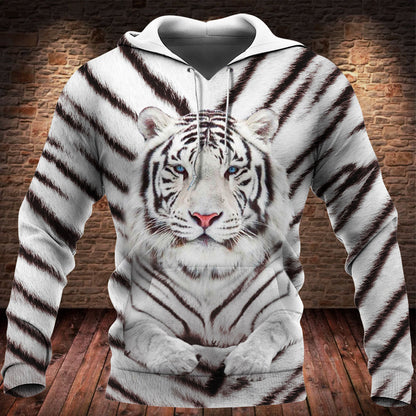 White Tiger 3D All Over Printed Unisex Shirt