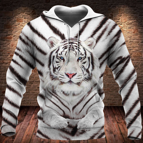 White Tiger 3D All Over Printed Unisex Shirt