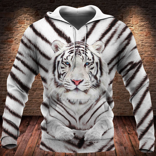 White Tiger 3D All Over Printed Unisex Shirt