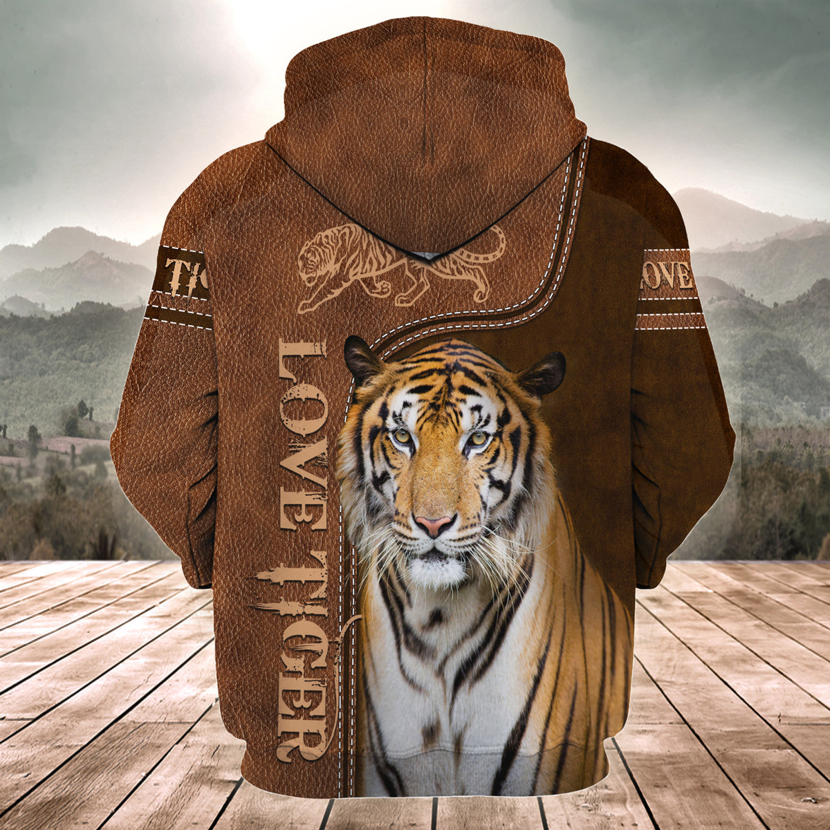 Love Cool Tiger All Over Printed Unisex Shirt Q150203