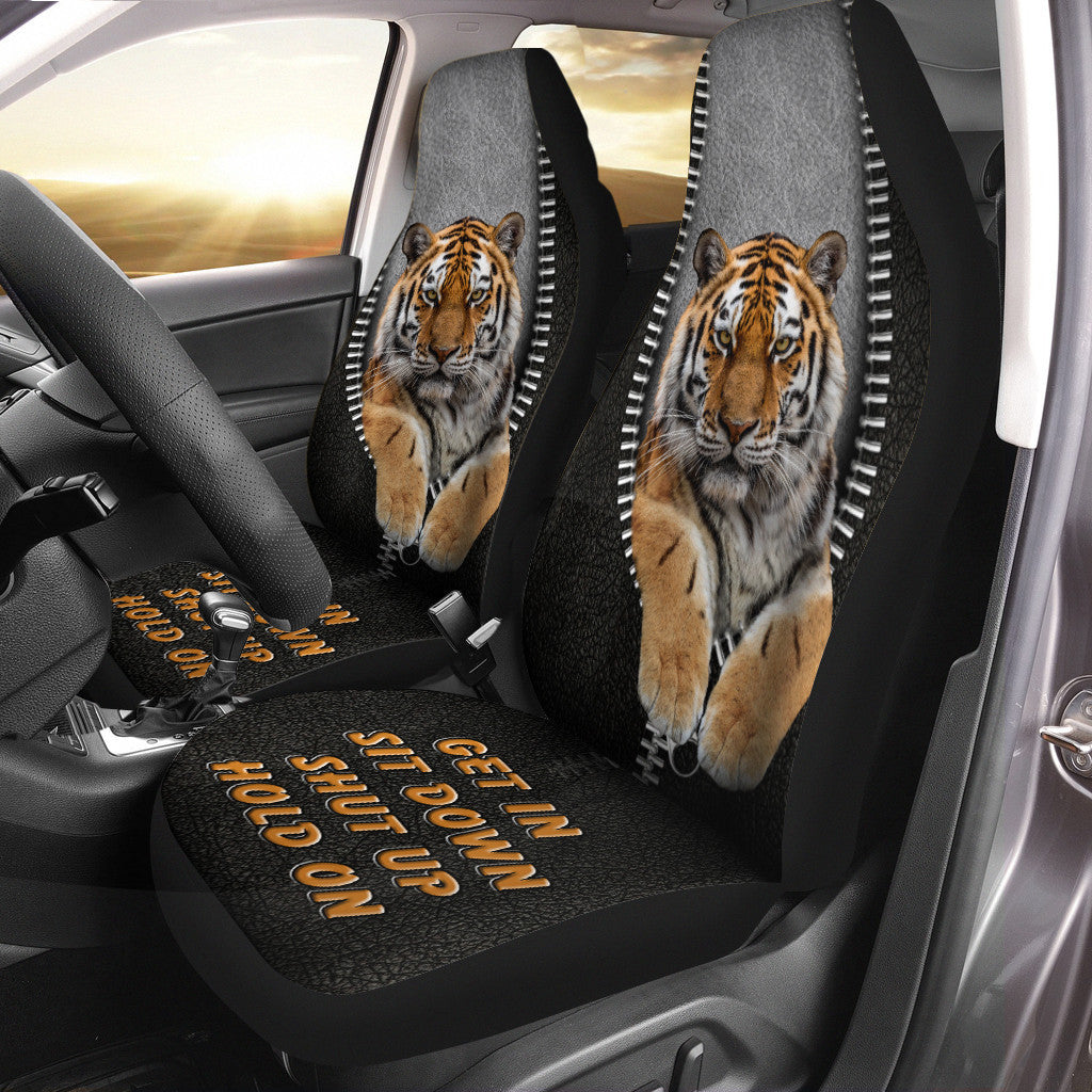 Tiger Q2 Hold On Funny Car Seat Covers