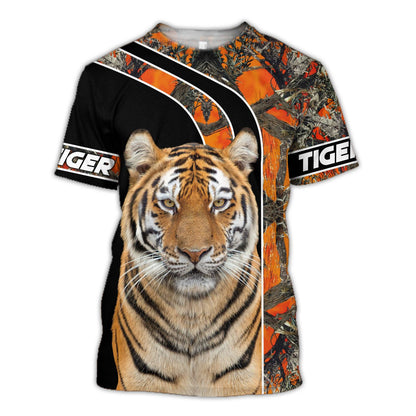 Tiger Camo Pattern All Over Printed Unisex Shirt