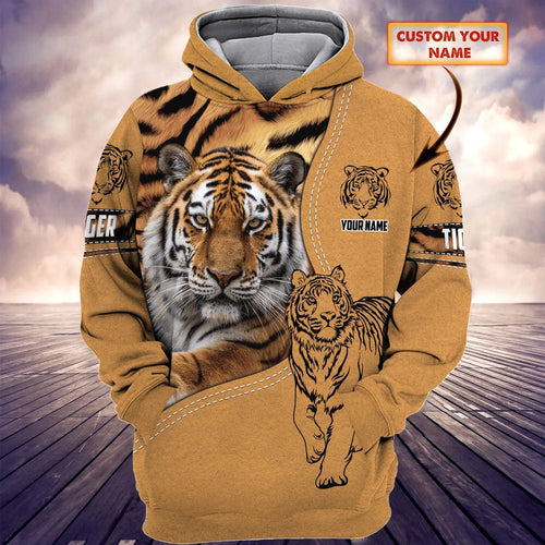 Personalized Name Tiger 3 All Over Printed Unisex Shirt