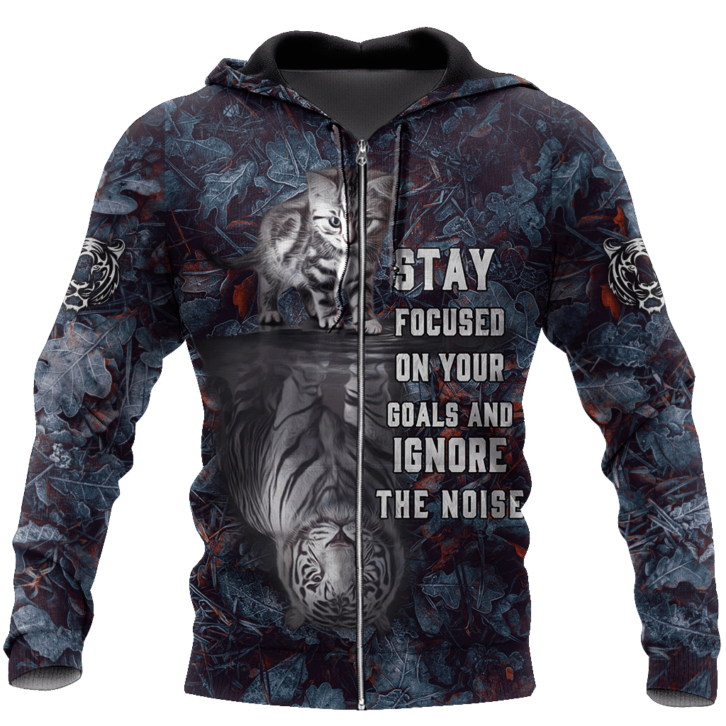 Personalized Name Cat Mirror Tiger All Over Printed Unisex Shirt