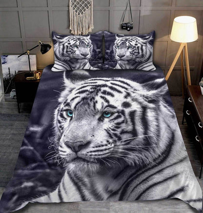 White Tiger 3D Bedding set