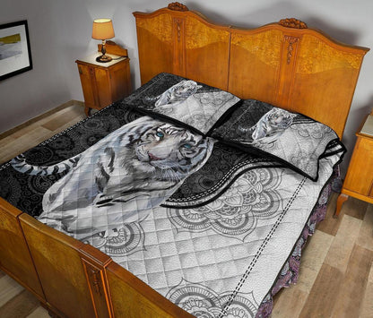 Mandala Love Tiger Quilt Bedding Set