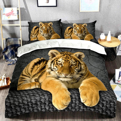 Cool Tiger Love All Over Printed Bedding Set