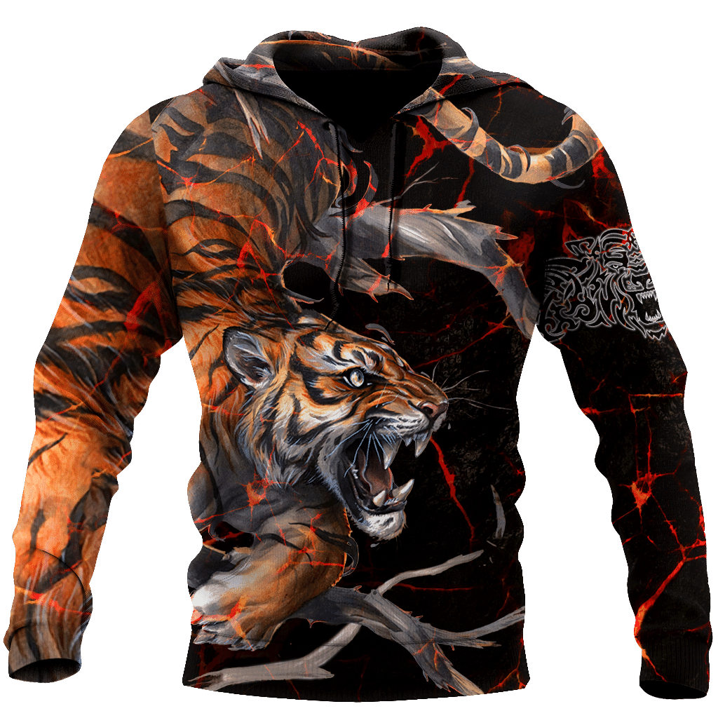 Tiger Angry Tattoo All Over Printed Unisex Shirt Q151212