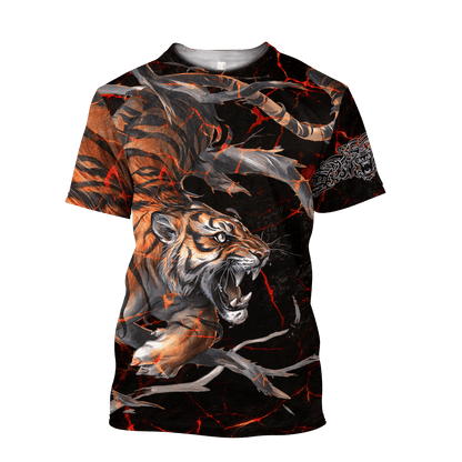 Tiger Angry Tattoo All Over Printed Unisex Shirt Q151212