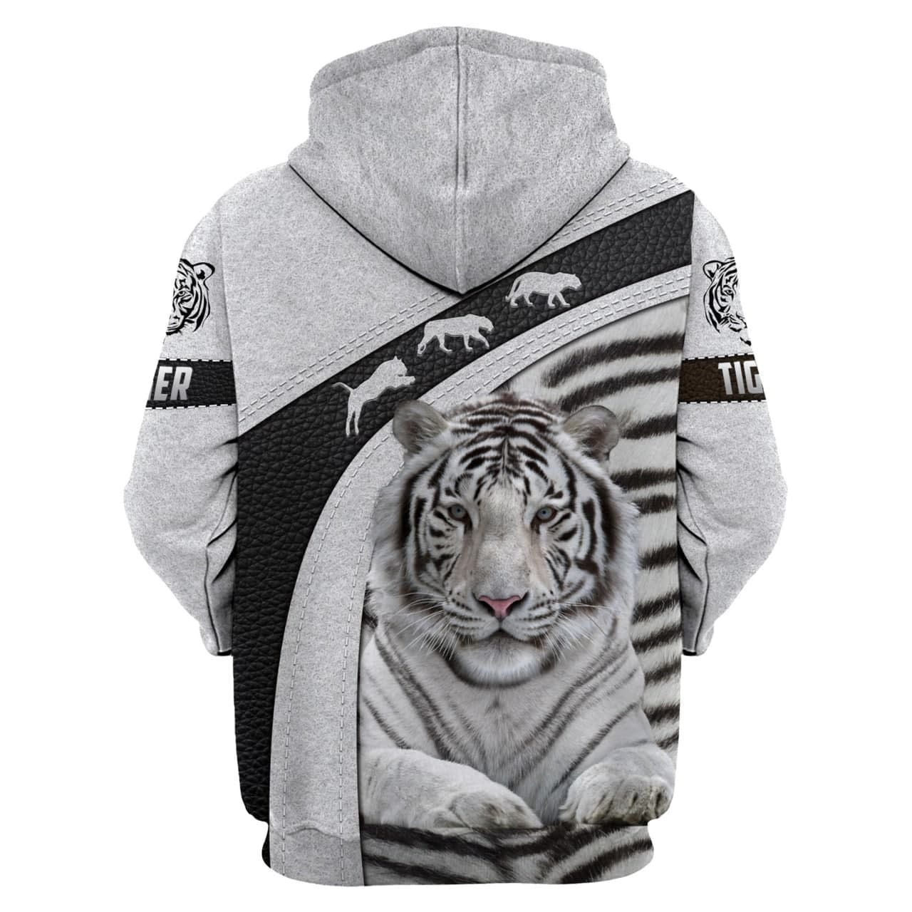 Personalized Name White Tiger 3 All Over Printed Unisex Shirt Q061008