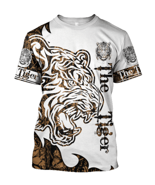 Brown Camo The Tiger All Over Printed Unisex Shirt