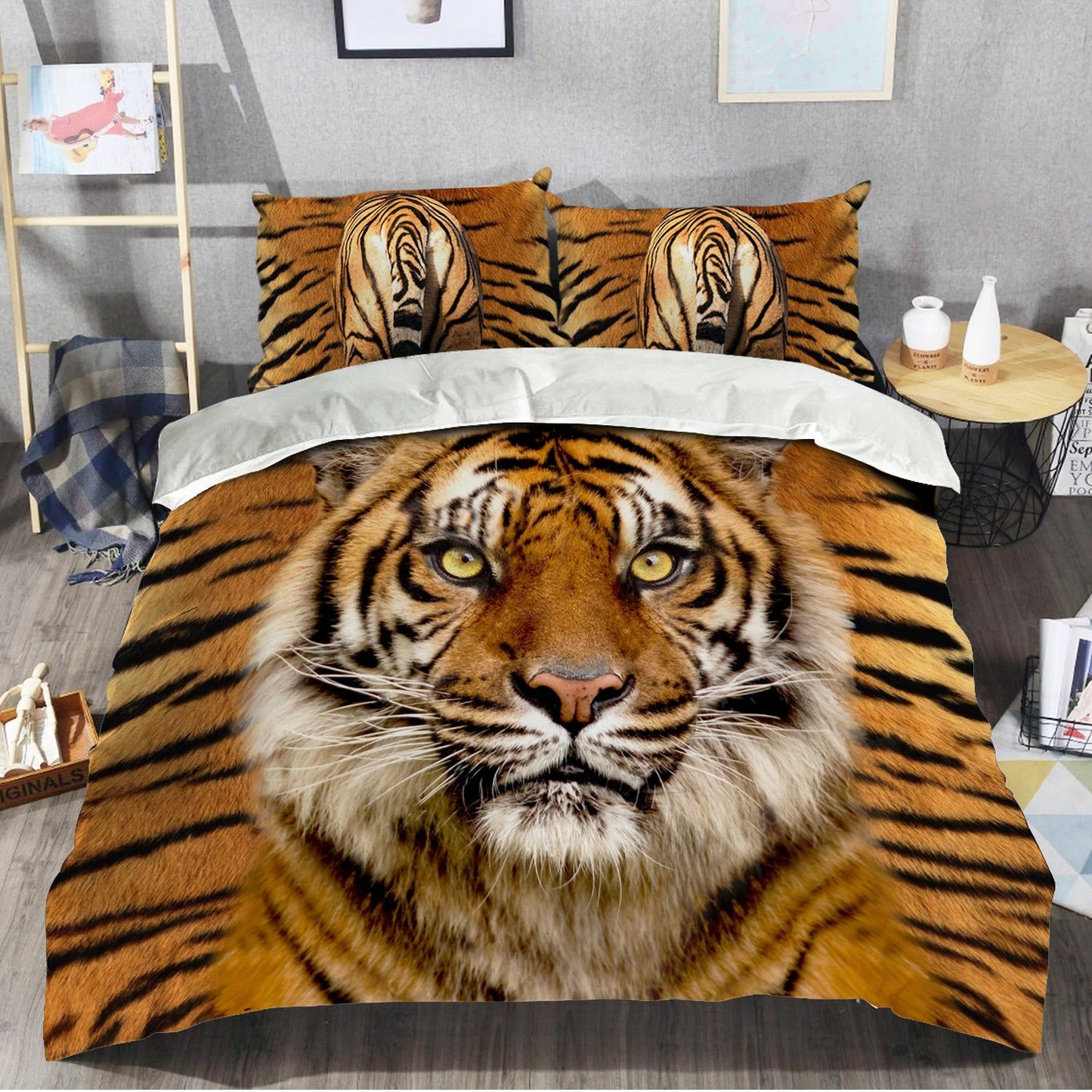 Tiger Face 3D All Over Printed Bedding Set